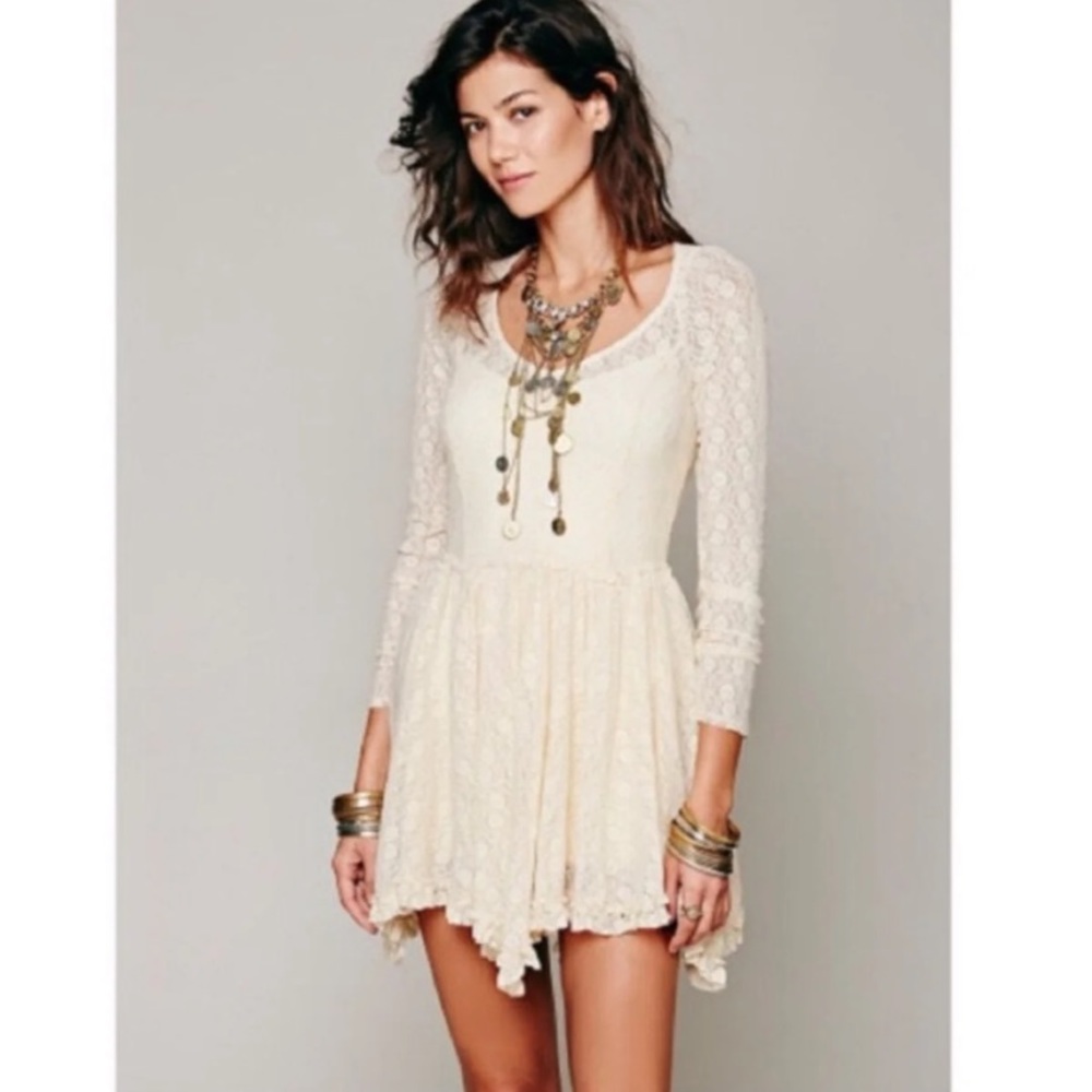 Free People Lace Slip Dress